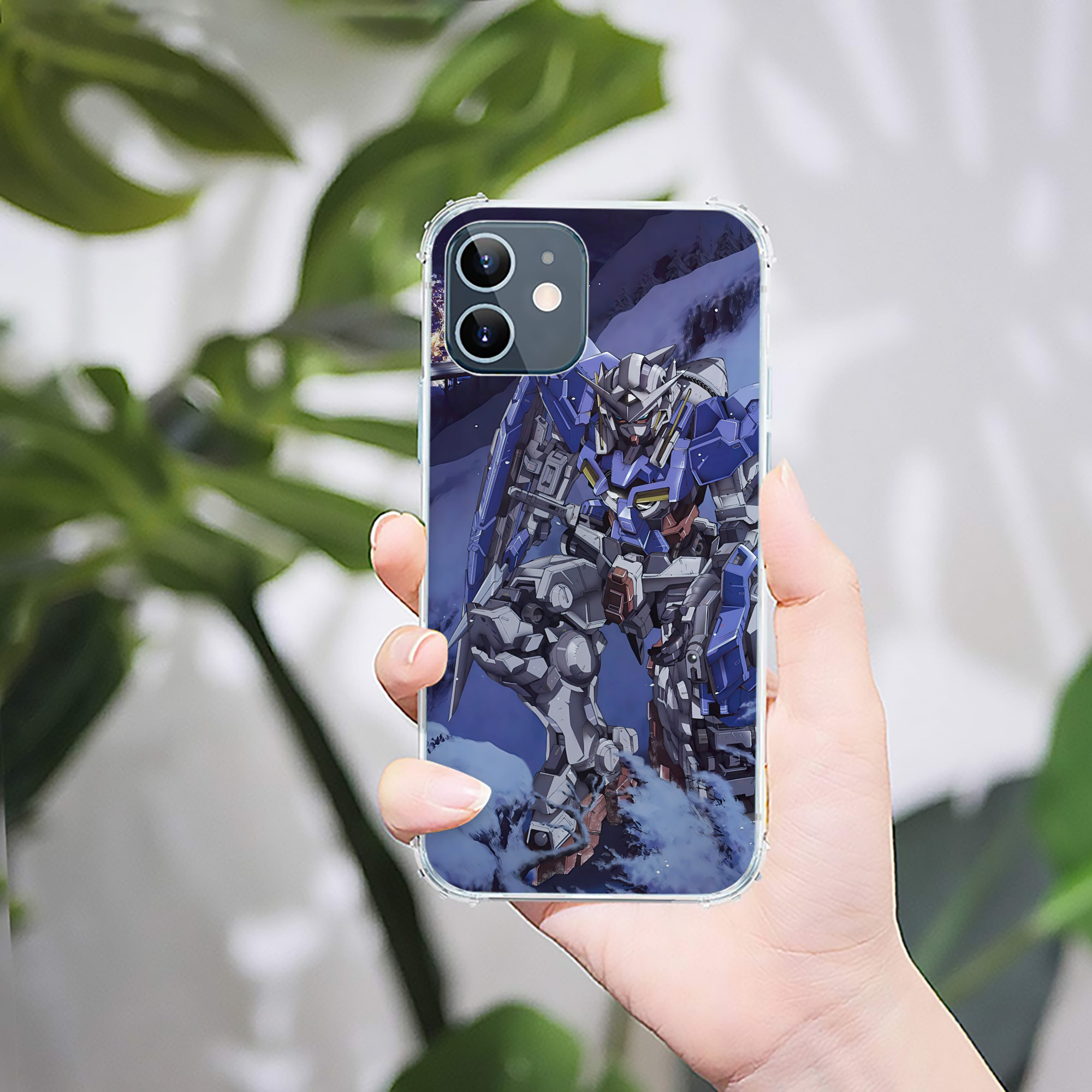 （画像用） 機動戦士ガンダム Mobile Suit Gundam 【iPhone 12シリーズ対応】透明スマホケース（クリアソフトケース）